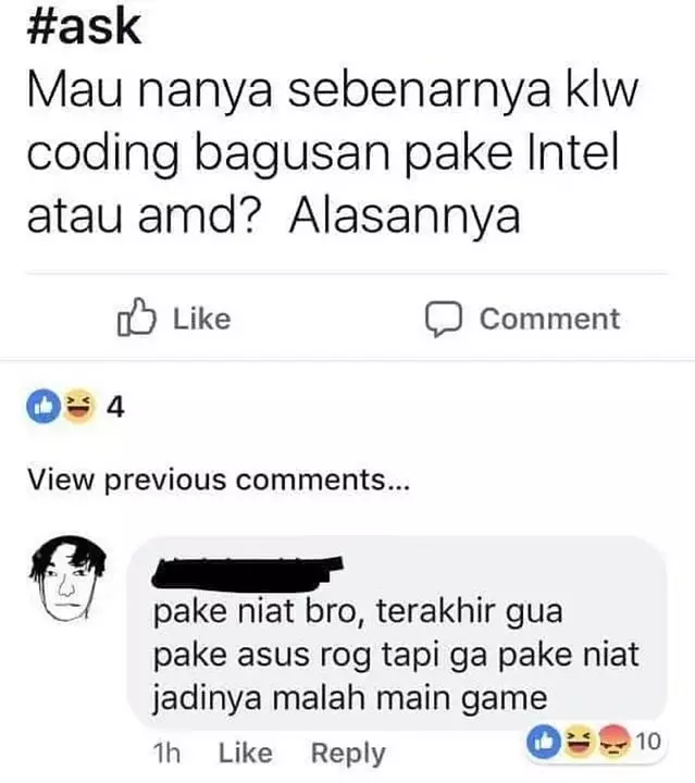komentar nggak penting facebook © berbagai sumber