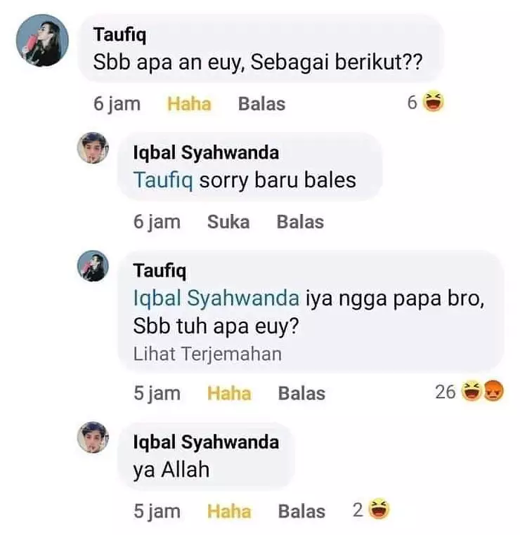 komentar nggak penting facebook © berbagai sumber