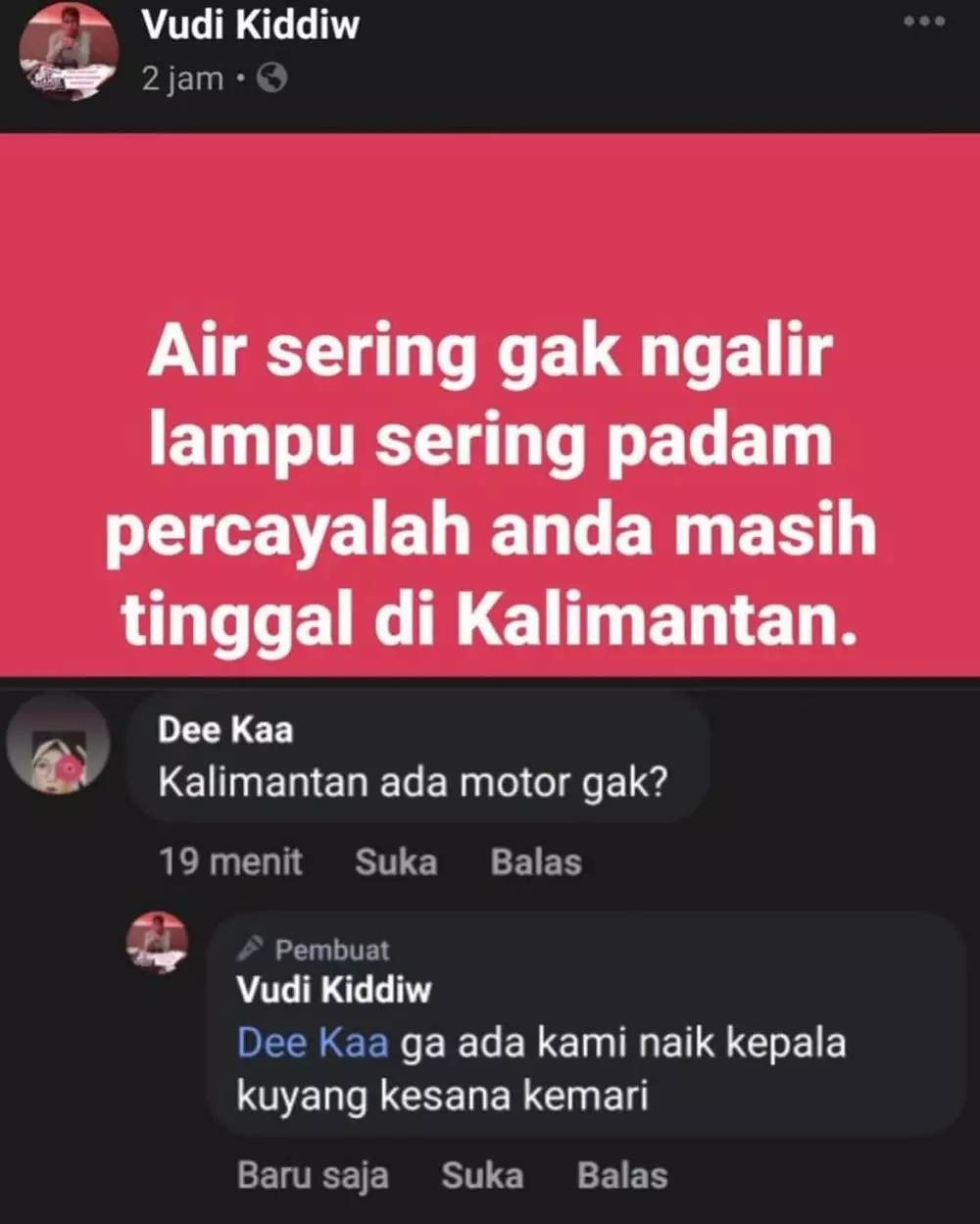 komentar nggak penting facebook © berbagai sumber