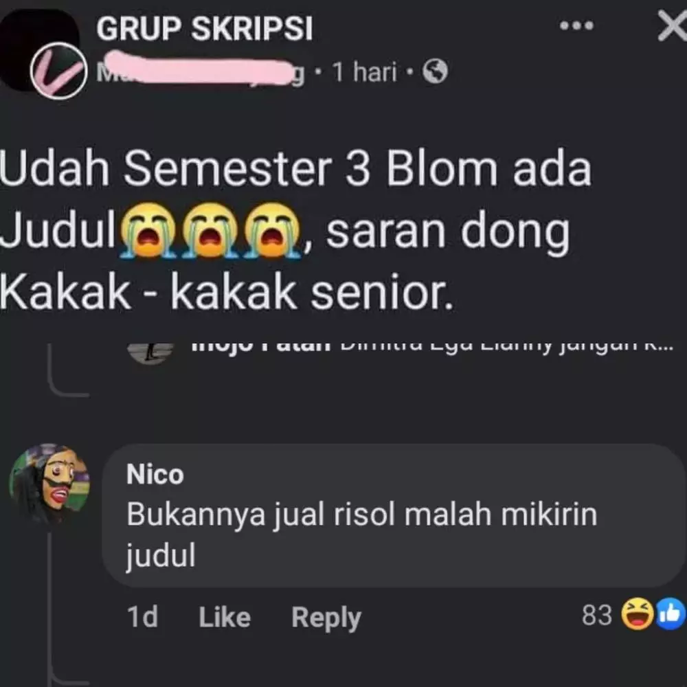 komentar nggak penting facebook © berbagai sumber