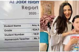 Potret nilai rapor 7 seleb, matematika Arsy bikin Ashanty kaget