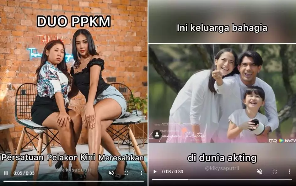 Kiky Saputri dan Anya Geraldine duo pelakor © Instagram  Kiky Saputri dan Anya Geraldine duo pelakor © Instagram