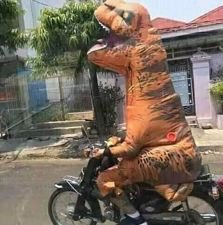 orang waktu di jalan momennya lucu © berbagai sumber