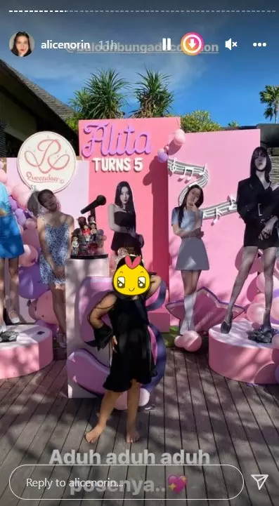 momen Alice Norin rayakan ulang tahun anak © Instagram