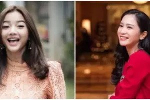 Gaya 11 pesinetron belanja ke pasar, Bunga Zainal pakai sarung tangan