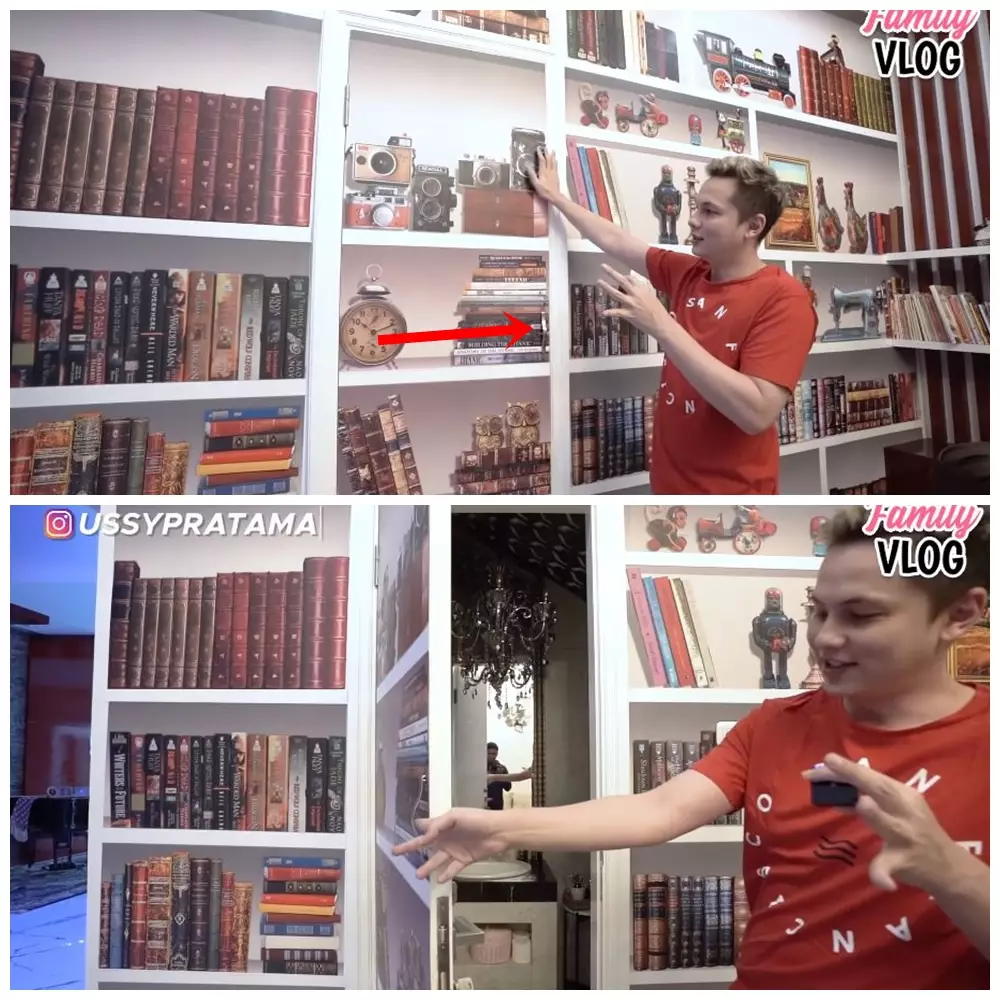 penampakan ruang rahasia rumah seleb © YouTube