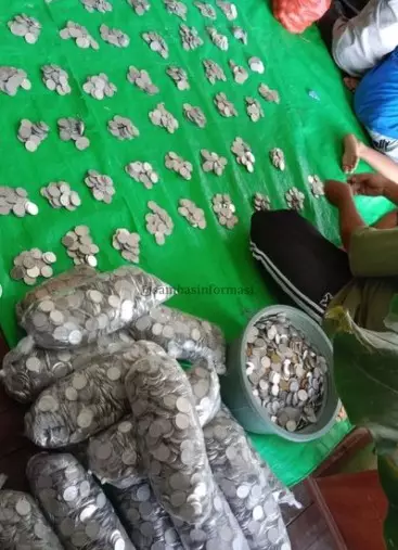 Nabung koin selama 3 tahun dapat Rp65 juta © Instagram