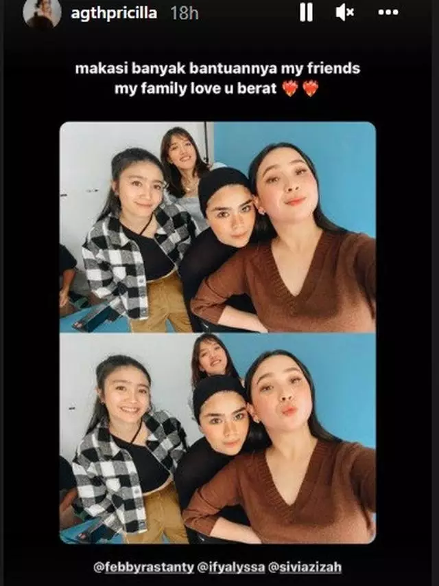 momen reuni Girlband Blink Instagram momen reuni Girlband Blink Instagram