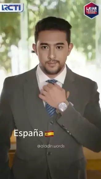 Editan wajah Arya Saloka versi berbagai negara © Instagram