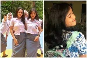 9 Potret lawas Fuji bareng geng SMA, paras cantiknya dipuji