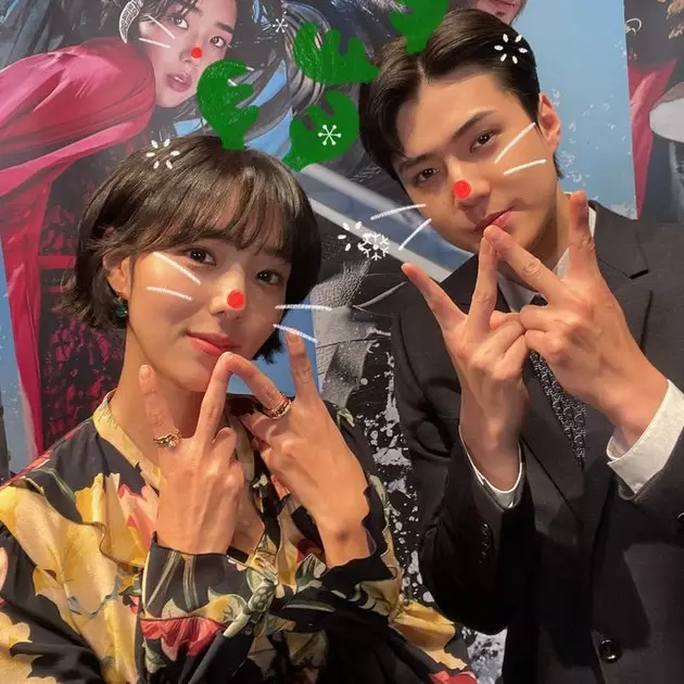 Momen Sehun Chae Soo-bin di balik layar © berbagai sumber