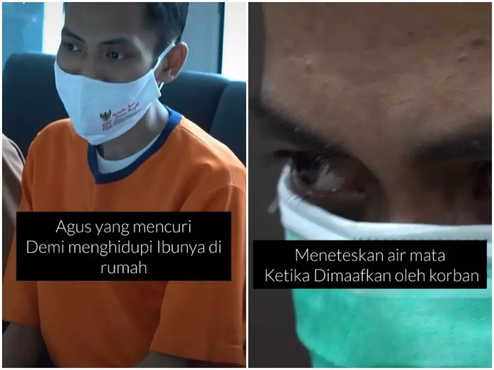 kisah agus mencuri motor demi ibunya © TikTok