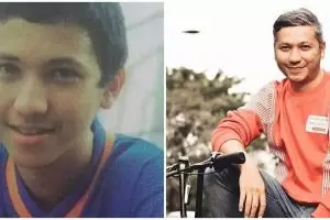 7 Potret lawas Gading Marten, rambut belah tengah andalan saat SMA