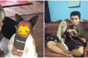 11 Potret lucu hewan jadi photobomb, momennya pas banget nih