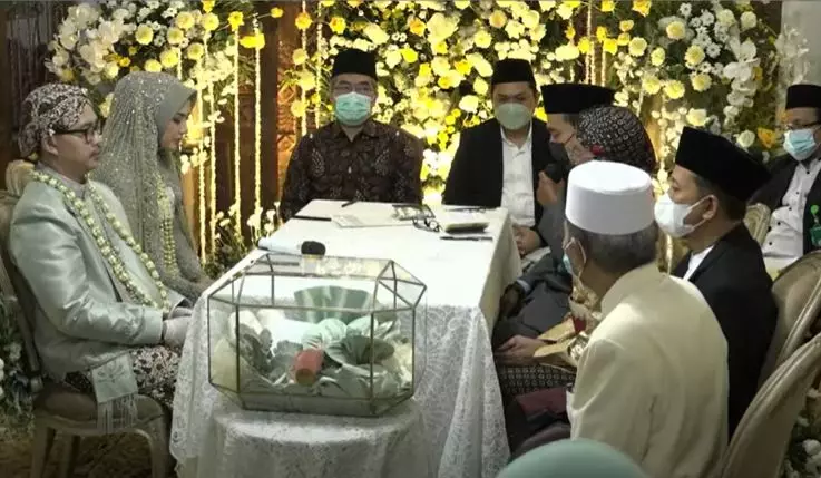 akad nikah Rara Nawangsih © YouTube akad nikah Rara Nawangsih © YouTube