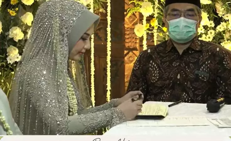 akad nikah Rara Nawangsih © YouTube akad nikah Rara Nawangsih © YouTube