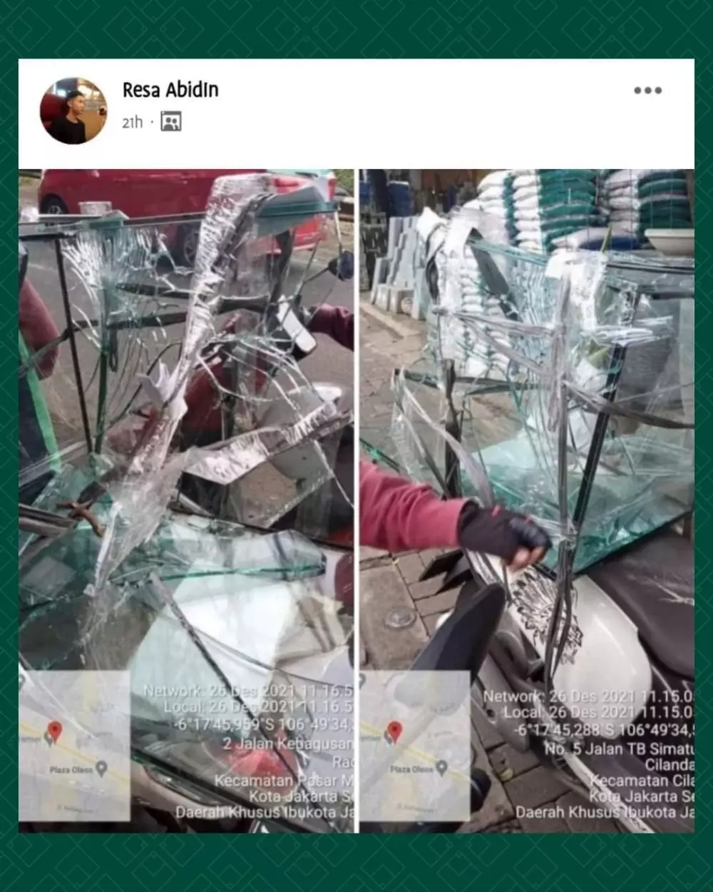 driver ojek online bawa barang pelanggan © Instagram driver ojek online bawa barang pelanggan © Instagram