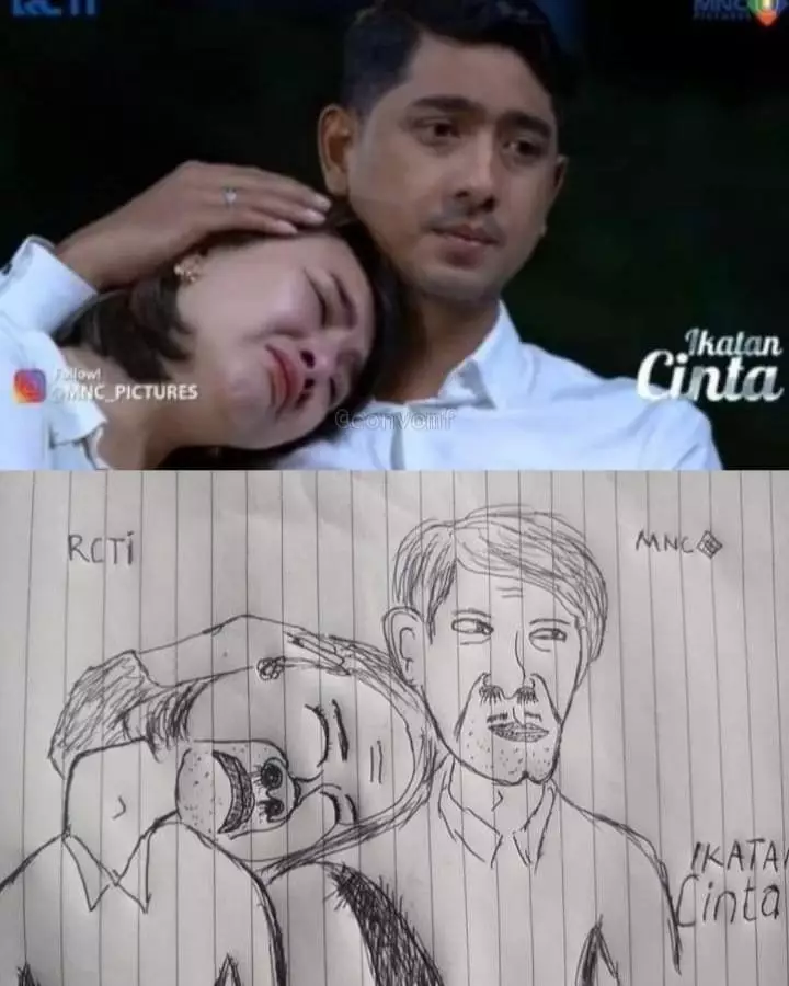 cara nyeleneh menjiplak gambar lucu © Instagram