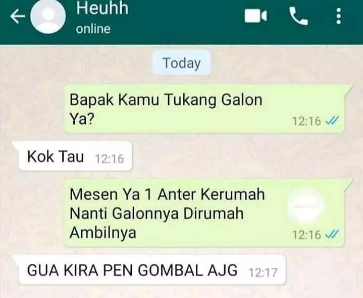 Chat lucu 'gagal gombalin gebetan'  © 2022 Instagram  Chat lucu 'gagal gombalin gebetan'  © 2022 Instagram