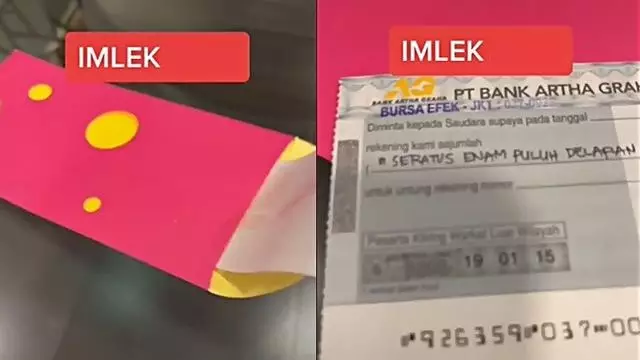 isi angpao Imlek di luar ekspektasi © berbagai sumber