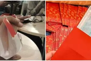 17 Momen lucu buka angpao Imlek, isinya nggak terduga