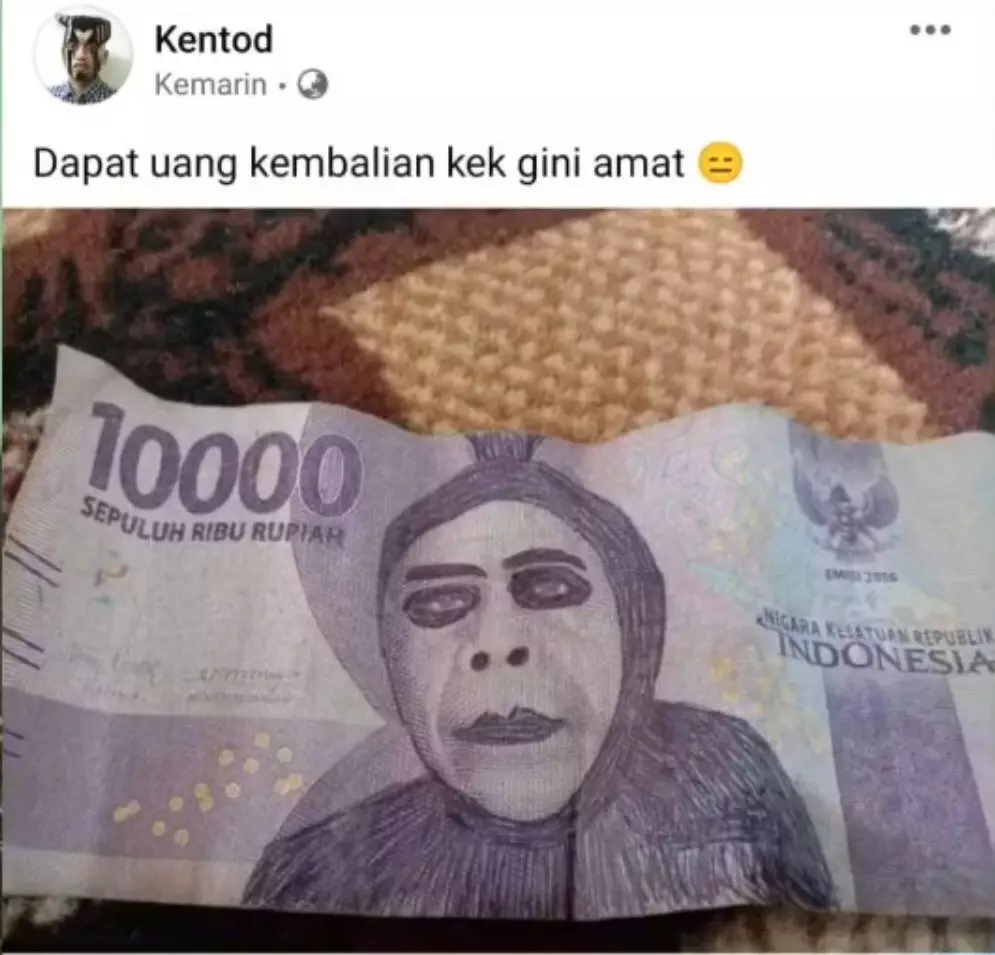 status FB dapat uang lucu © Instagram status FB dapat uang lucu © Instagram