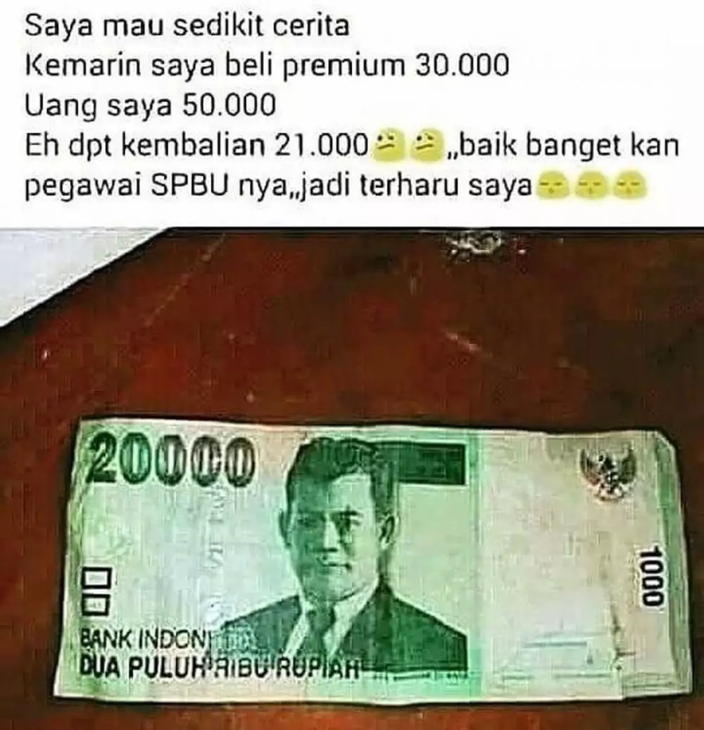 status FB dapat uang lucu © Instagram status FB dapat uang lucu © Instagram