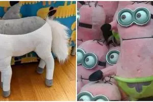 13 Momen lucu beli boneka, bentuknya malah bikin bingung