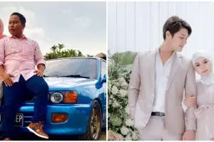 7 Momen Narji jenguk anak Lesty Kejora, hadiah pohon curi atensi