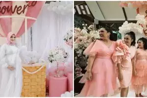 11 Potret kejutan baby shower Aurel Hermansyah, konsepnya serba pink