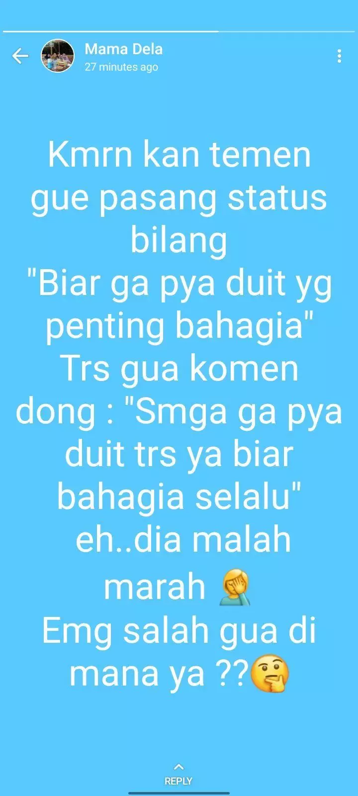 status wa pas ngenes banget nih © Twitter status wa pas ngenes banget nih © Twitter