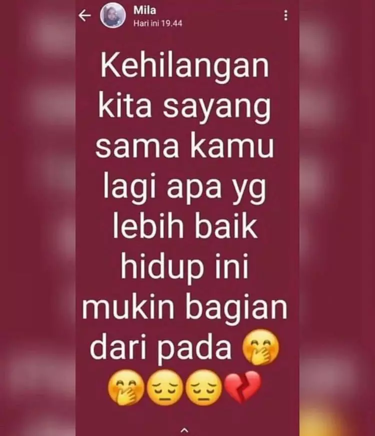 status wa pas ngenes banget nih © Twitter status wa pas ngenes banget nih © Twitter
