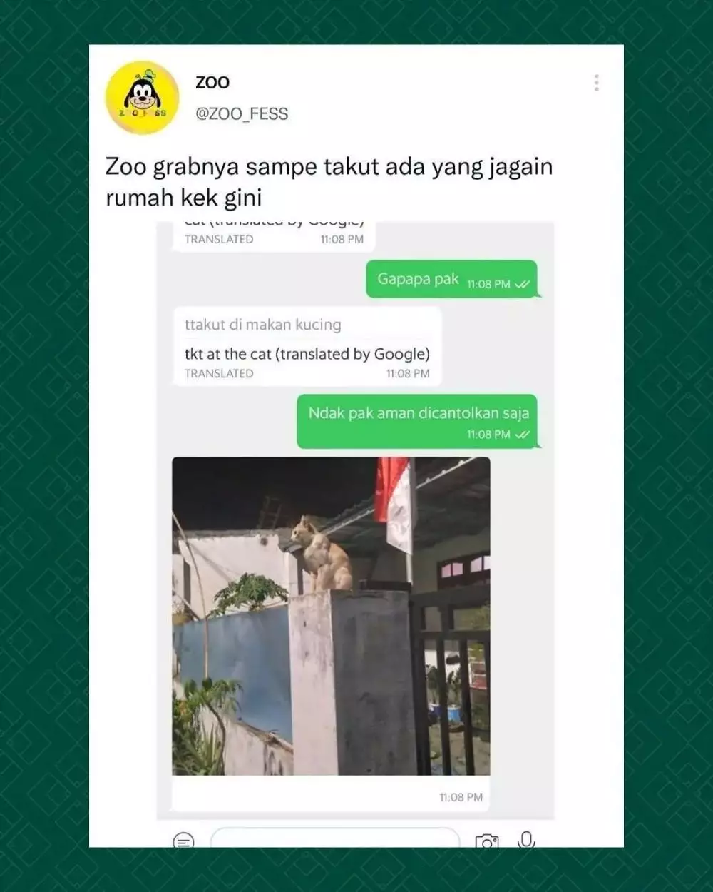 status medsos pas driver ojol bingung © Instagram