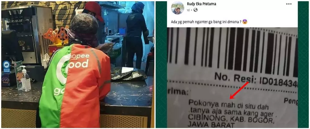 status medsos pas driver ojol bingung © Instagram