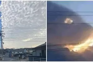 11 Bentuk awan nggak biasa, ada yang mirip sayap ayam