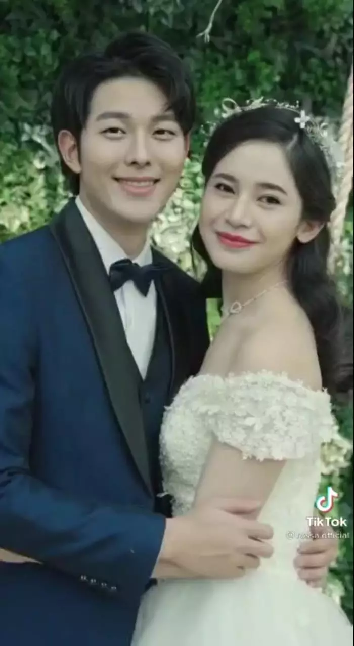 editan foto rossa menikah dengan jang ki-yong © TikTok