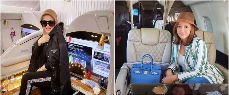 Penampakan jet pribadi milik 5 seleb, punya Syahrini dilengkapi bar