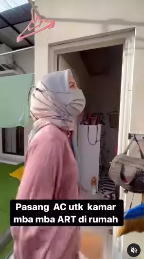 Penampakan kamar ART Tya Ariestya © Instagram