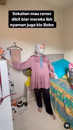 Penampakan kamar ART Tya Ariestya © Instagram