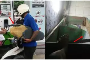 11 Potret lucu orang harus susah payah, alasannya nyeleneh