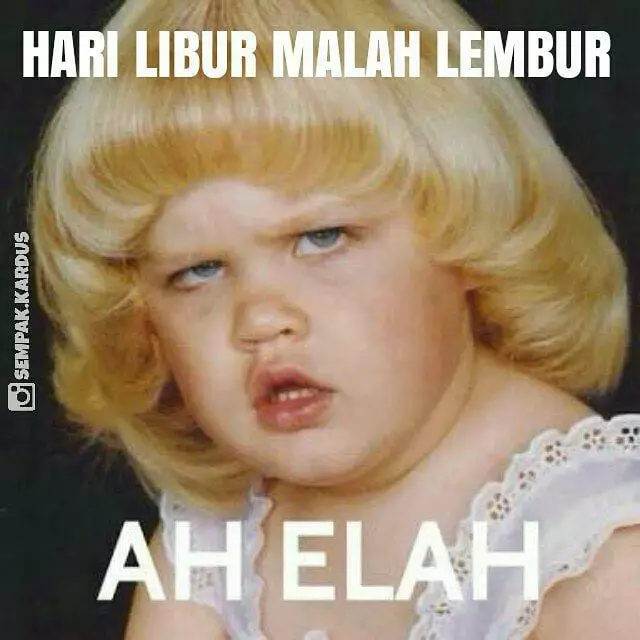 meme lucu karyawan istimewa