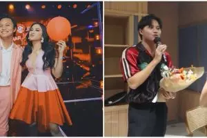 11 Momen Rizky Febian 'nembak' Mahalini, disaksikan Sule dan Nathalie