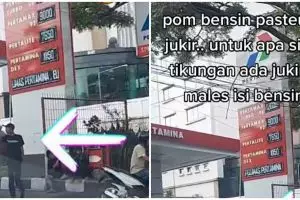 Viral curhatan kesal warganet adanya tukang parkir di pom bensin