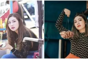 Istri crazy rich, ini 7 potret Delta Hesti jajan di warung kaki lima