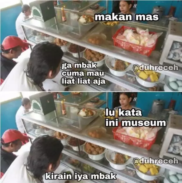 meme percakapan penjual dan pembeli © berbagai sumber