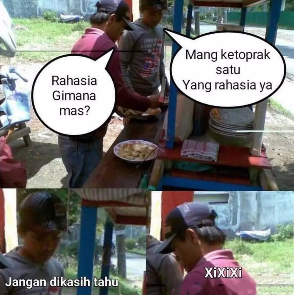 meme percakapan penjual dan pembeli © berbagai sumber