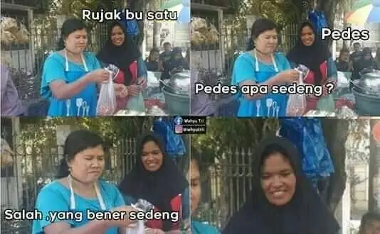 meme percakapan penjual dan pembeli © berbagai sumber