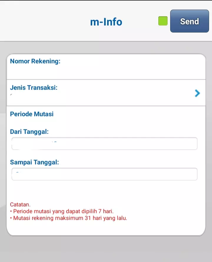 Cara cek nomor rekening BCA di M-banking © 2022 berbagai sumber 