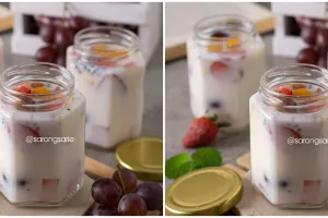 Resep es buah Hong Kong, creamy dan menyegarkan