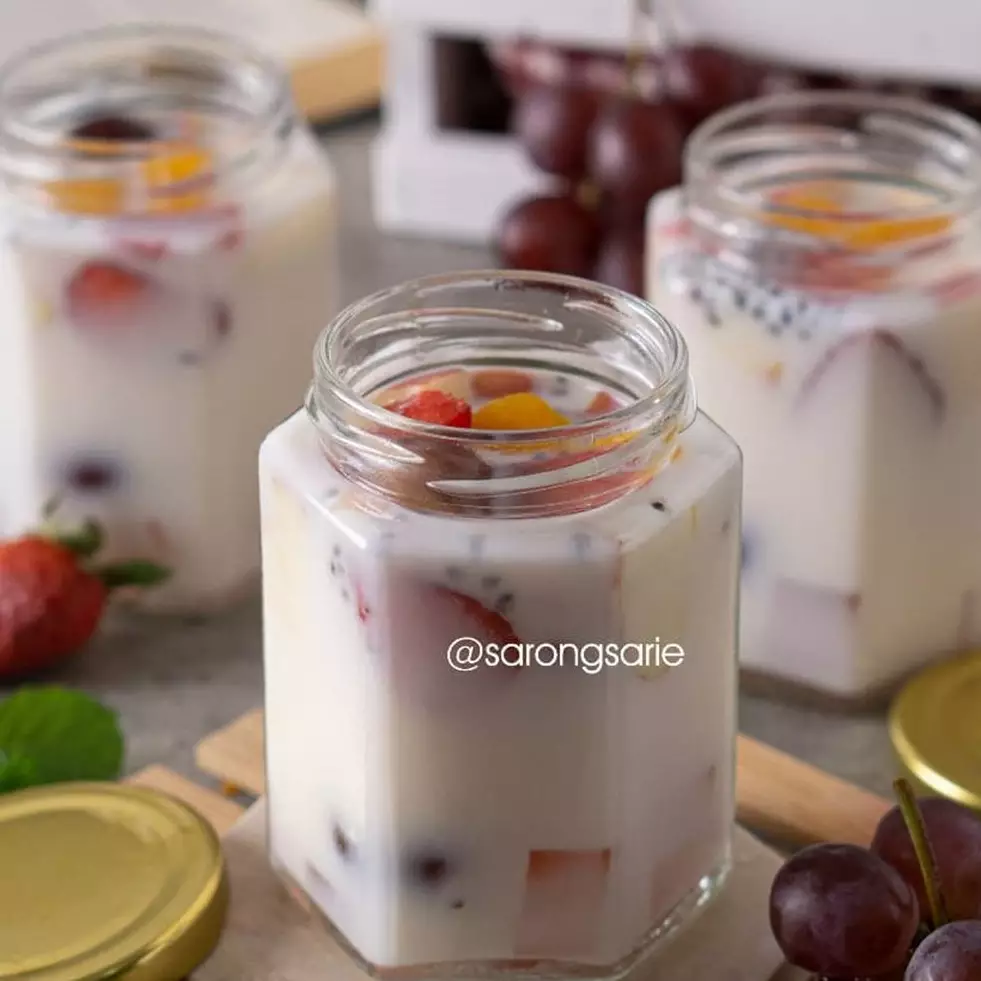 Resep es buah Hong Kong, creamy dan menyegarkan
